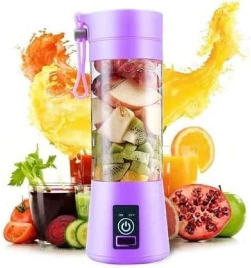 Juicer Portable Outdoor Juicing Cup Home Mini Co rdlessCrushed Ice Machine USB Charging Fruit Vegetable Blender (Random Color)