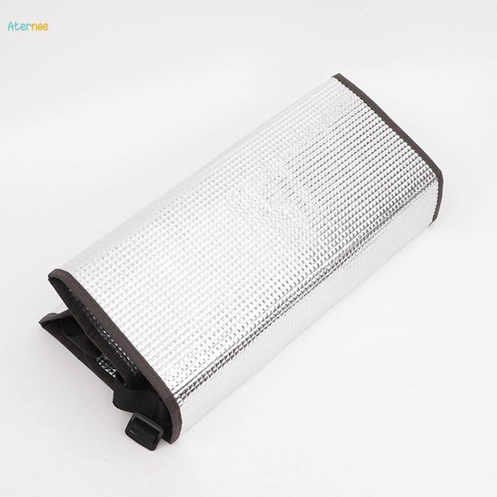 AC Outdoor Unit Sunshade Cover (3mm) – Silver Foil Reflective Heat Shield & Dust Protector with Adjustable Buckle Clips