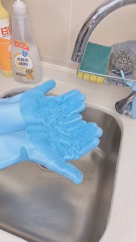 Silicon Washing Gloves High Quality Big Size